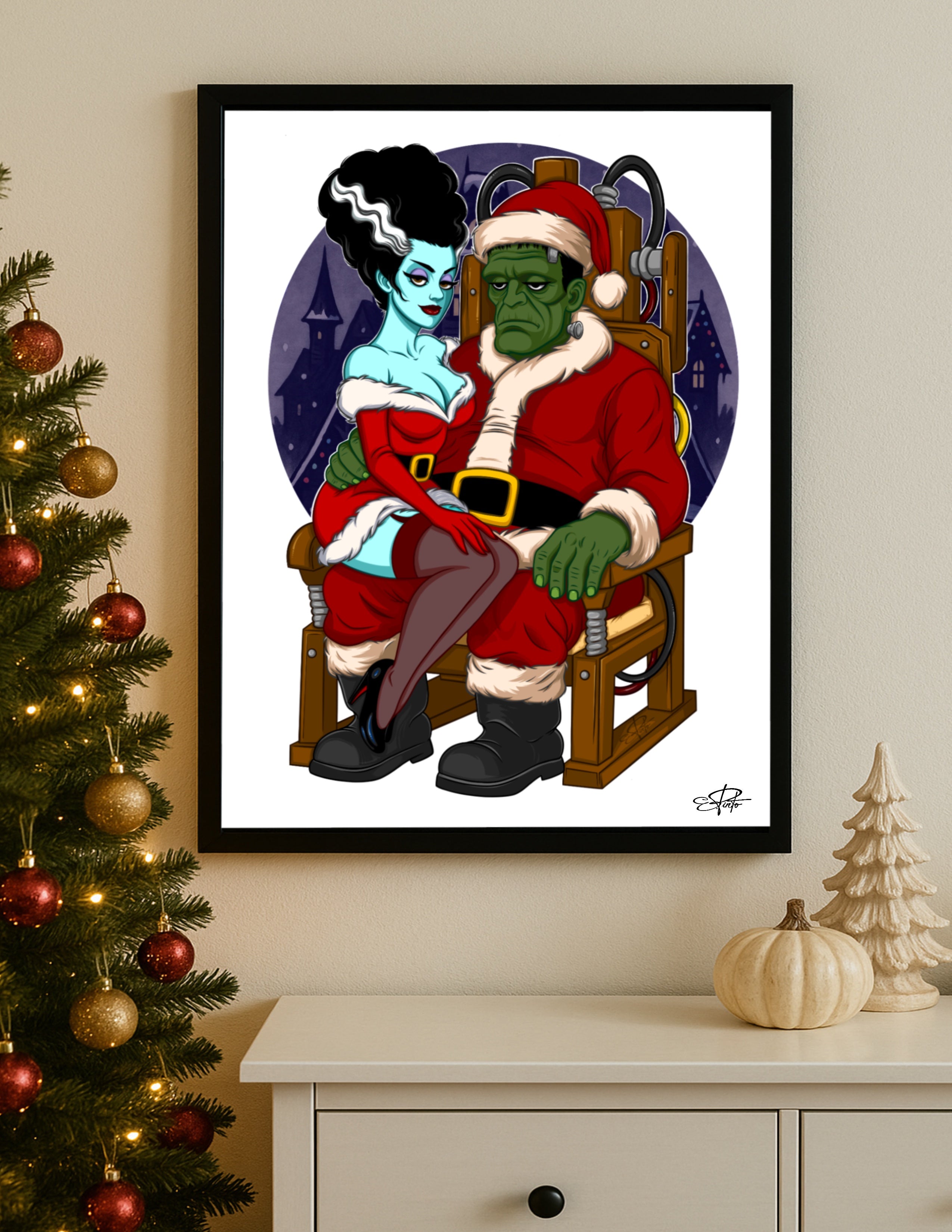 "Santa Baby" 13x19 Inch Fine Art Print on Watercolor Paper