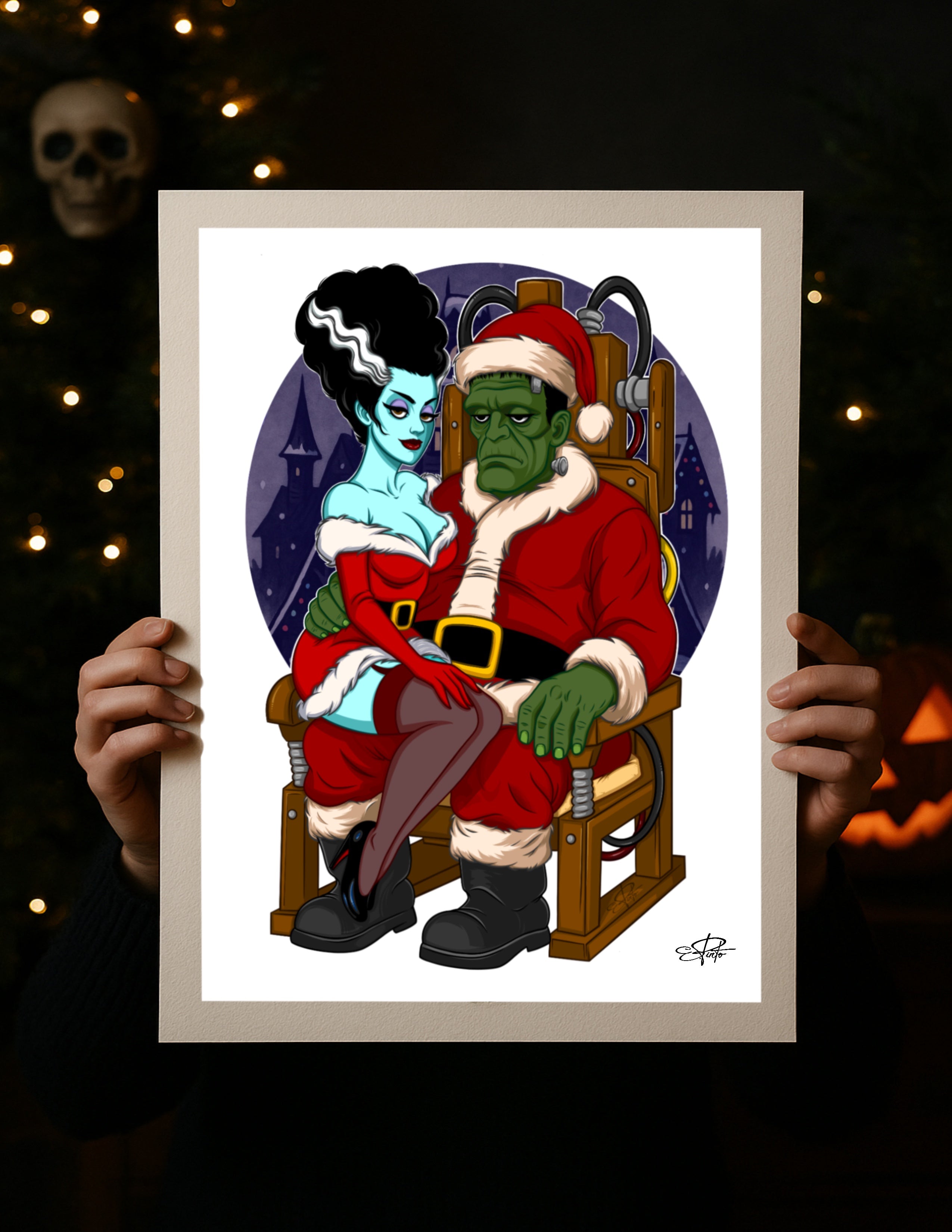 "Santa Baby" 13x19 Inch Fine Art Print on Watercolor Paper